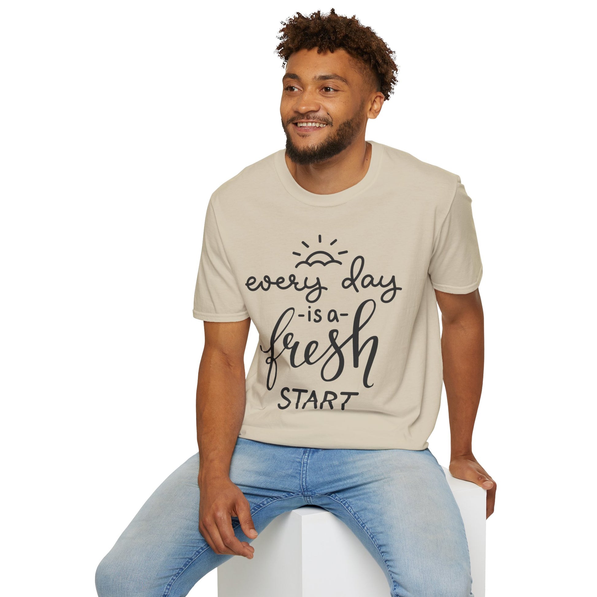 Every Day is a Fresh Start Unisex Softstyle T-Shirt - Rhythm & Drip