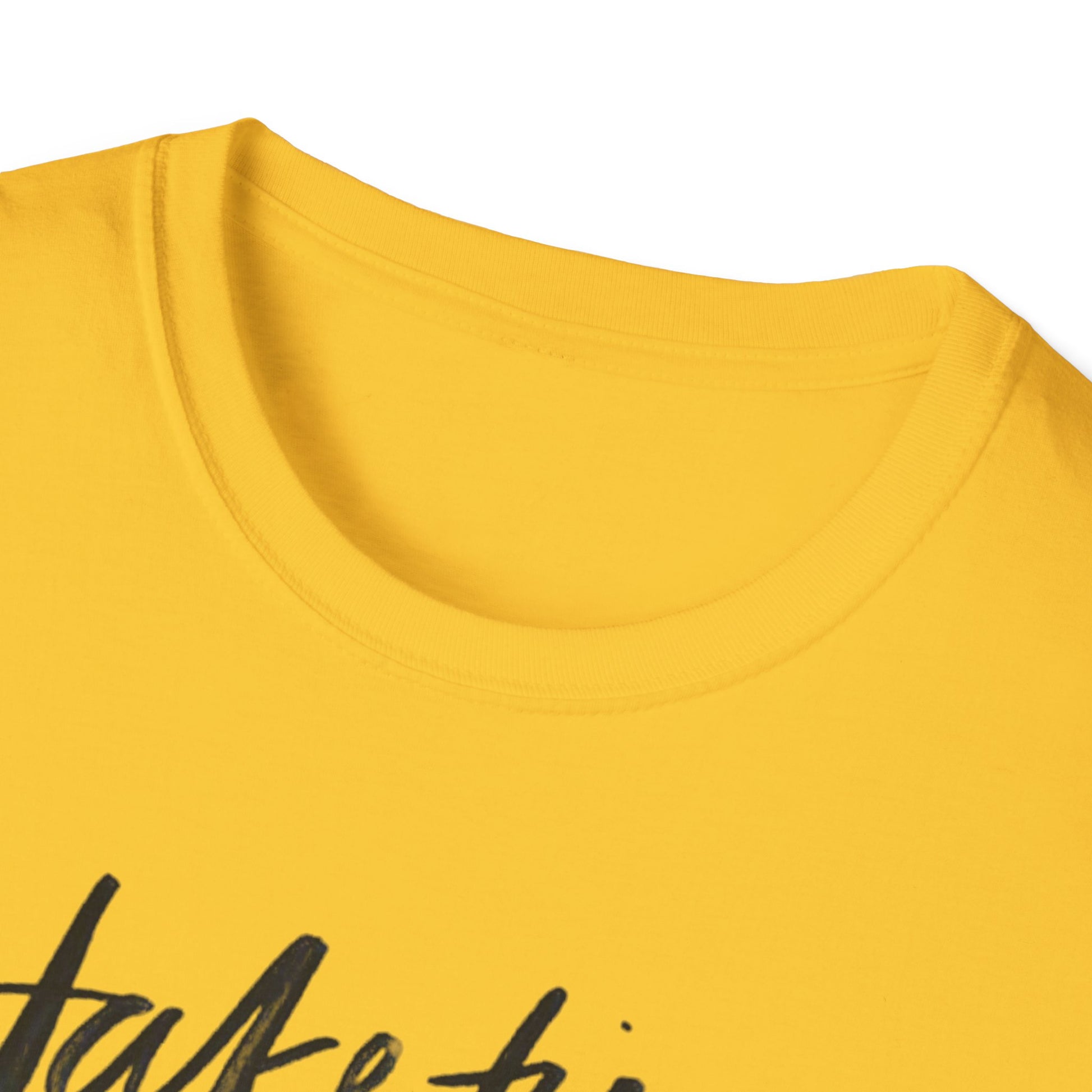 Inspirational Unisex Softstyle T-Shirt - 'Take Time to Make Your Soul Happy' - Rhythm & Drip