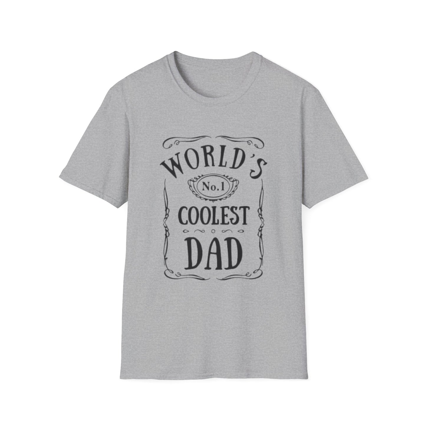 World's Coolest Dad T-Shirt Sport Grey Printify T-Shirt Rhythm & Drip Apparel