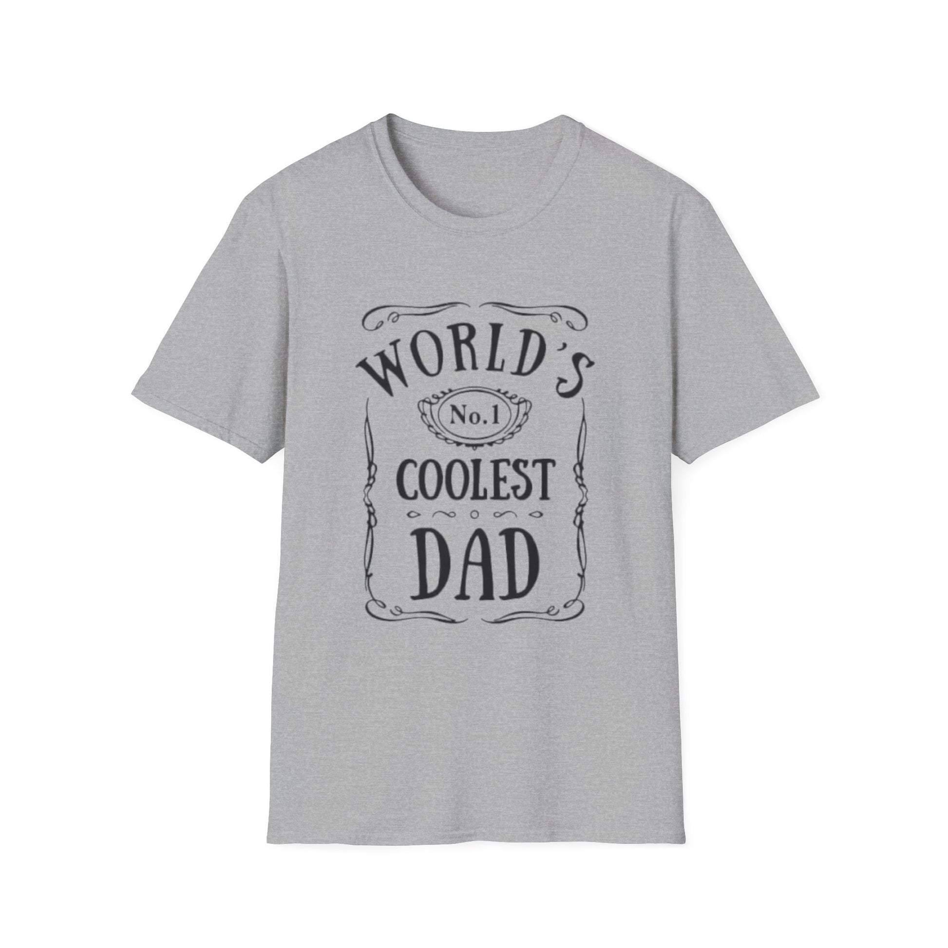 World's Coolest Dad T-Shirt Sport Grey Printify T-Shirt Rhythm & Drip Apparel
