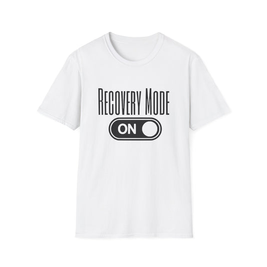 Addiction- Recovery Mode T-Shirt White Printify T-Shirt Rhythm & Drip Apparel