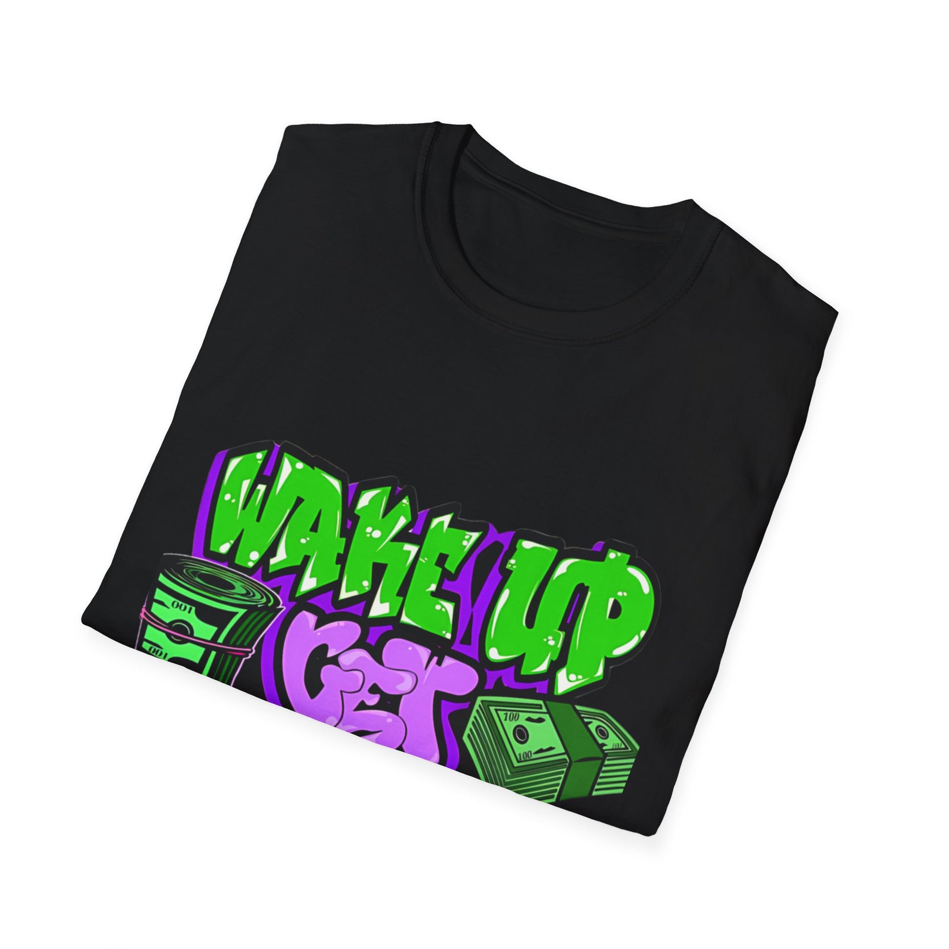 Wake Up & Get the Bag T-Shirt Printify T-Shirt Rhythm & Drip Apparel