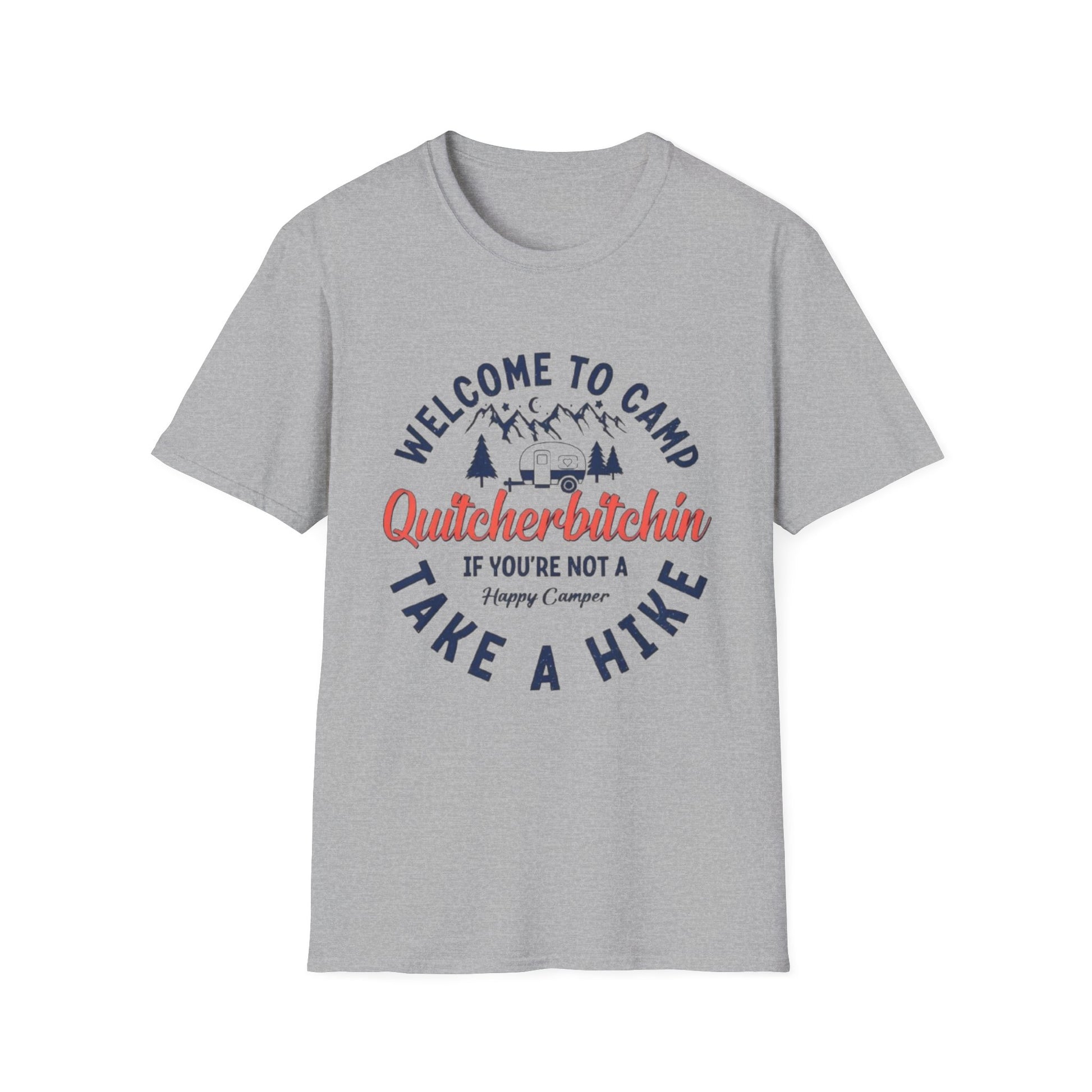 Welcome to Camp T-Shirt Sport Grey Printify T-Shirt Rhythm & Drip Apparel