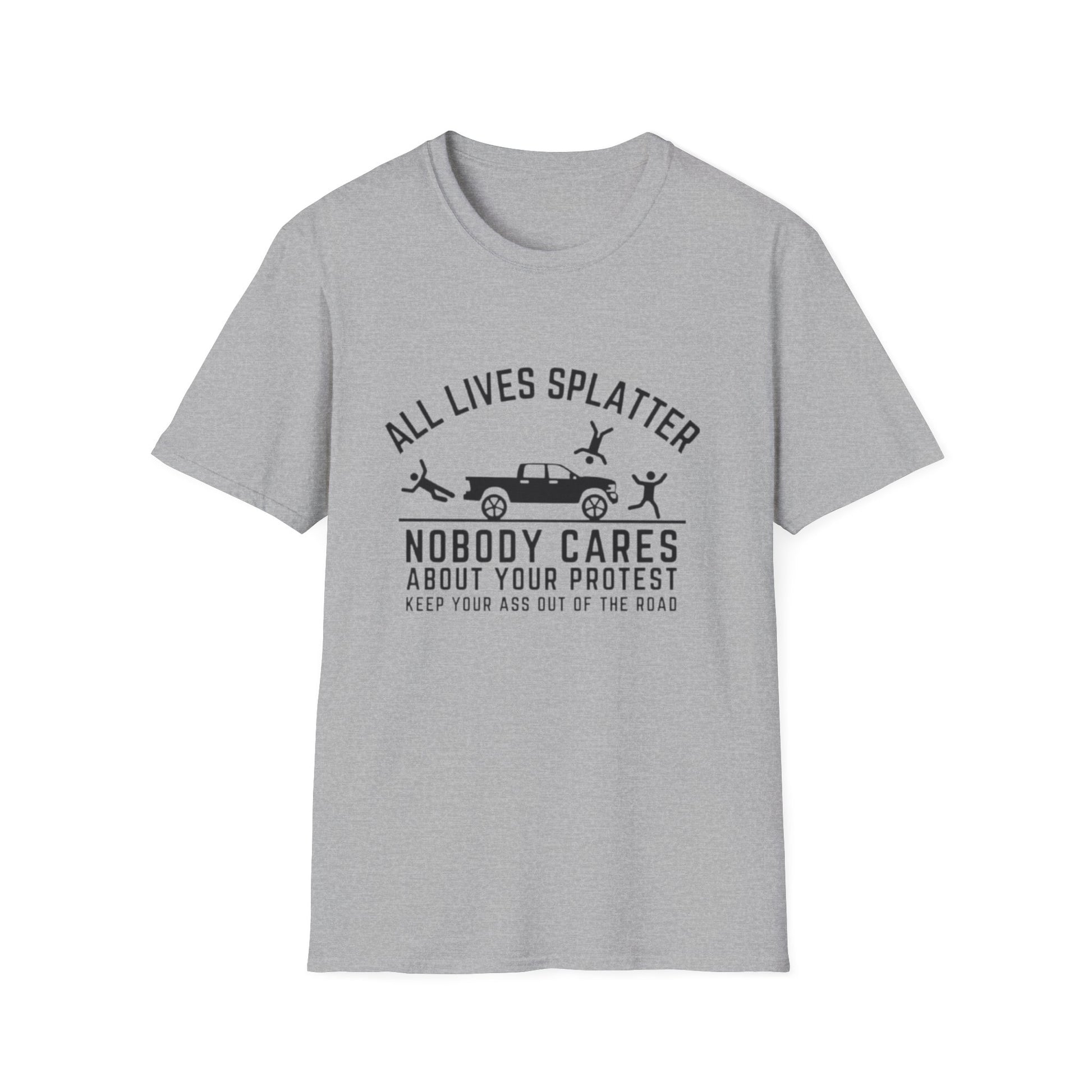 All Lives Splatter T-Shirt Sport Grey Printify T-Shirt Rhythm & Drip Apparel
