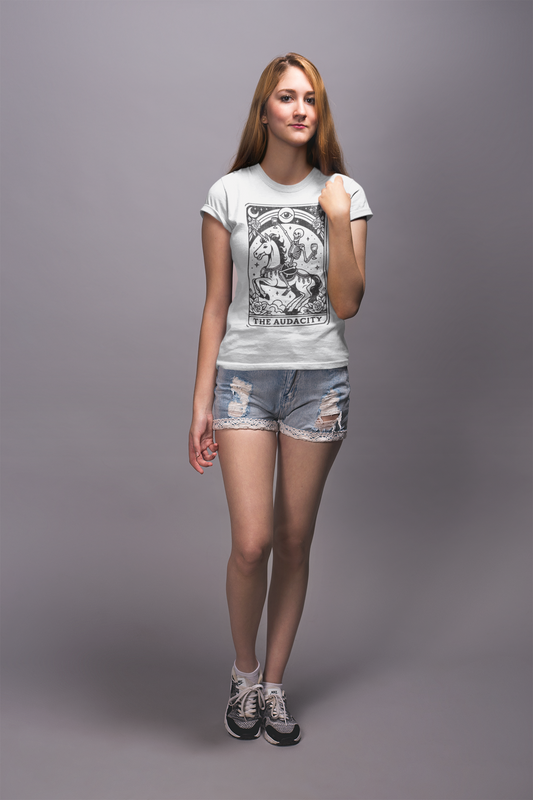 Audacity Tarot T-Shirt Printify T-Shirt Rhythm & Drip Apparel