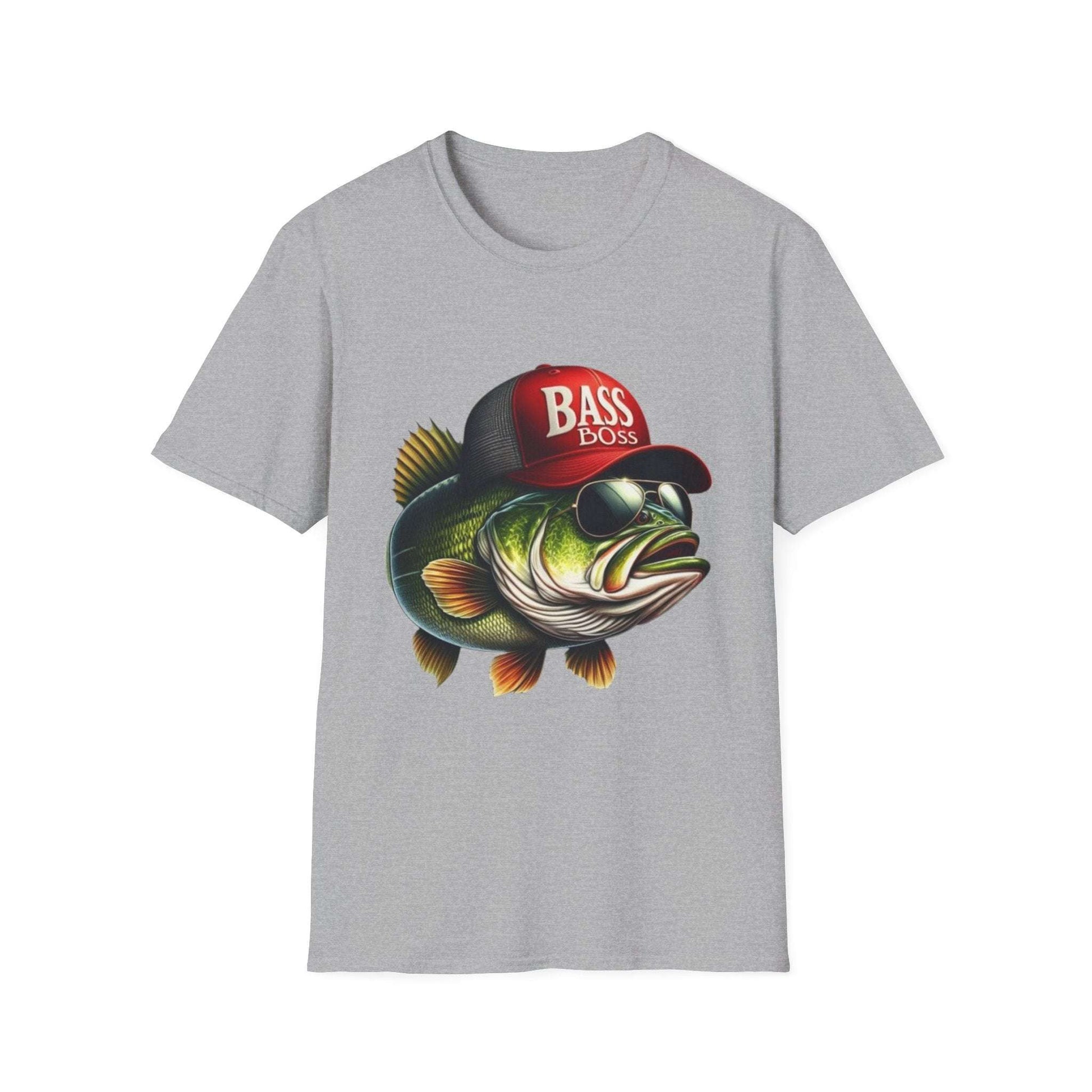Bass Boss Unisex T-Shirt Sport Grey Printify T-Shirt Rhythm & Drip Apparel