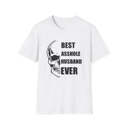 Best Asshole Husband Ever T-Shirt White Printify T-Shirt Rhythm & Drip Apparel
