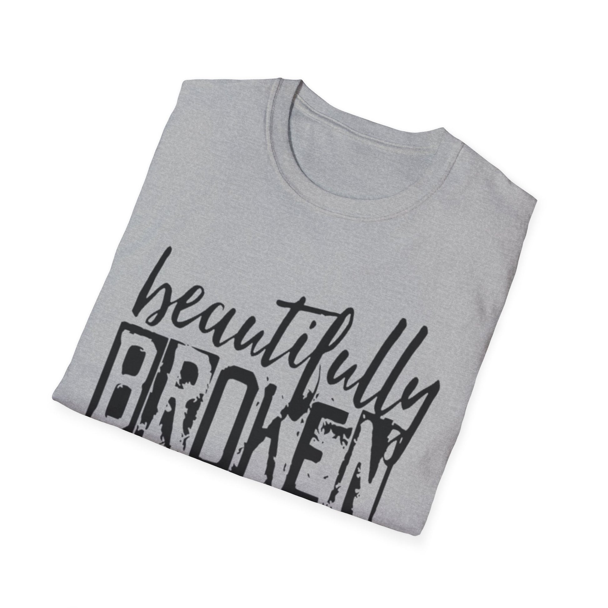 Beautifully Broken T-Shirt Printify T-Shirt Rhythm & Drip Apparel