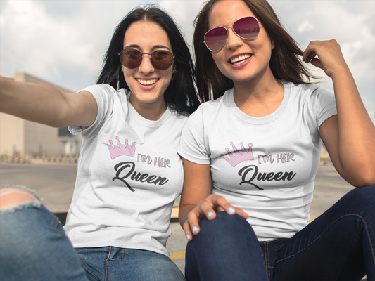 I'm Her Queen T-Shirt Printify T-Shirt Rhythm & Drip Apparel