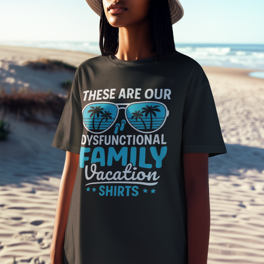 Summer- Dysfunctional Family Vacation T-Shirt Printify T-Shirt Rhythm & Drip Apparel