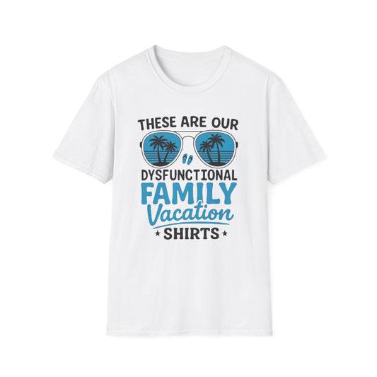 Summer- Dysfunctional Family Vacation T-Shirt White Printify T-Shirt Rhythm & Drip Apparel