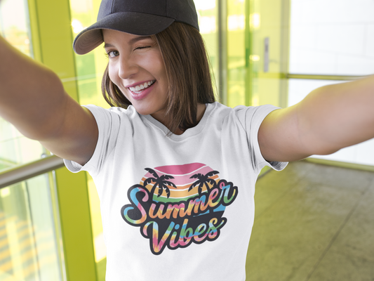 Summer- Summer Vibes Unisex T-Shirt Printify T-Shirt Rhythm & Drip Apparel