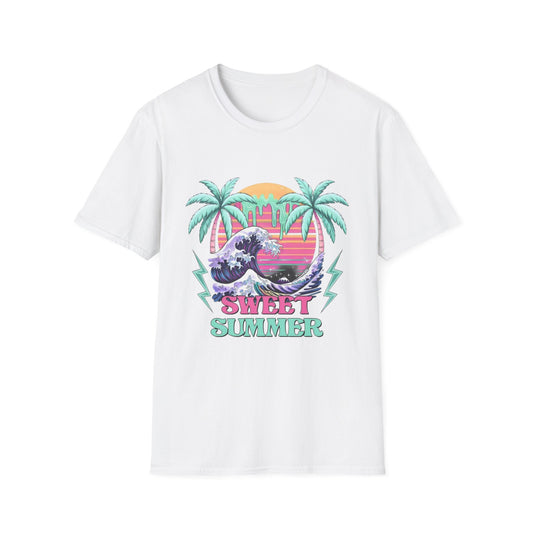 Summer- Sweet Summer T-Shirt White Printify T-Shirt Rhythm & Drip Apparel