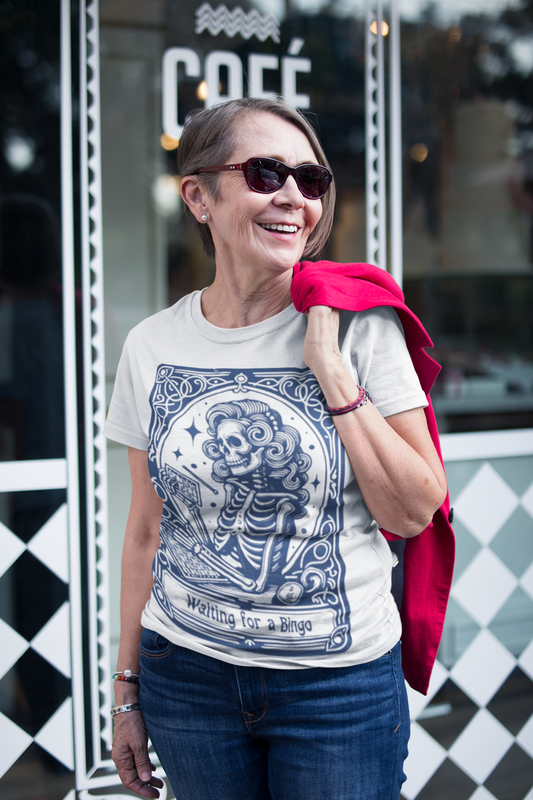Waiting for Bingo Tarot T-Shirt Printify T-Shirt Rhythm & Drip Apparel