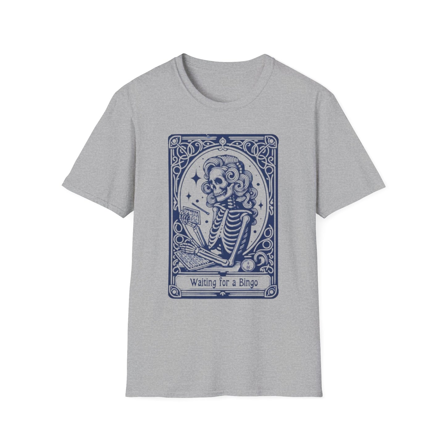 Waiting for Bingo Tarot T-Shirt Sport Grey Printify T-Shirt Rhythm & Drip Apparel