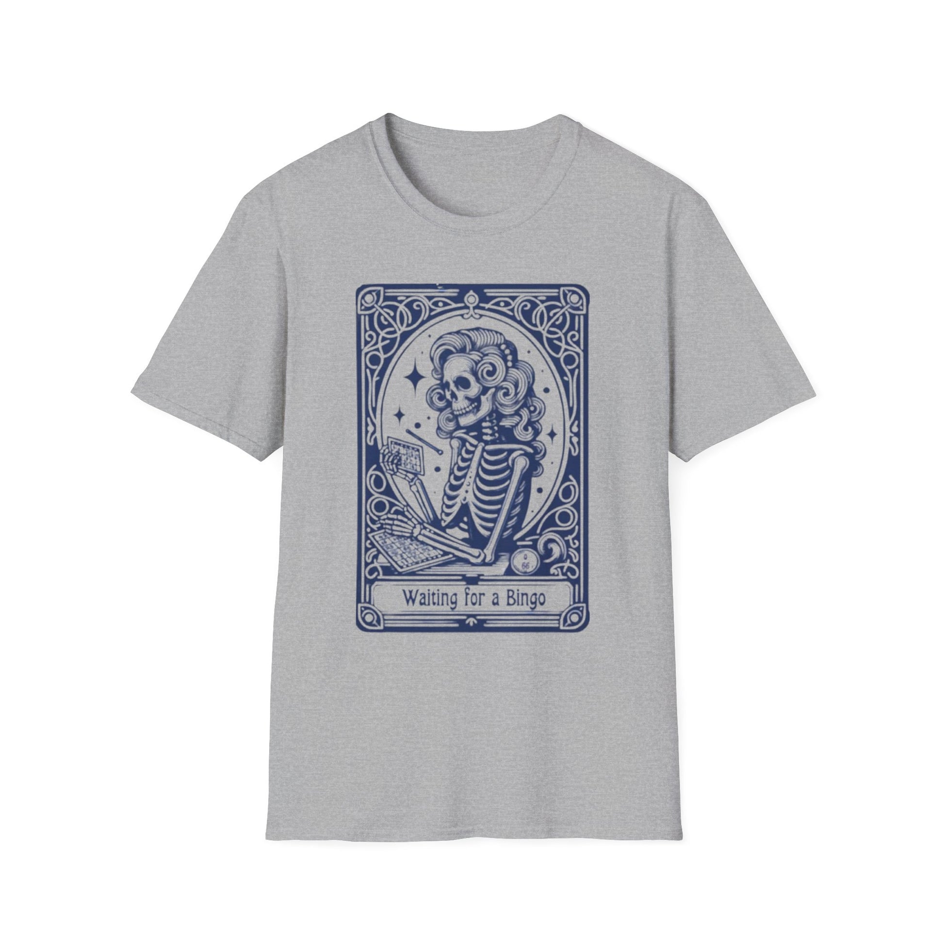 Waiting for Bingo Tarot T-Shirt Sport Grey Printify T-Shirt Rhythm & Drip Apparel