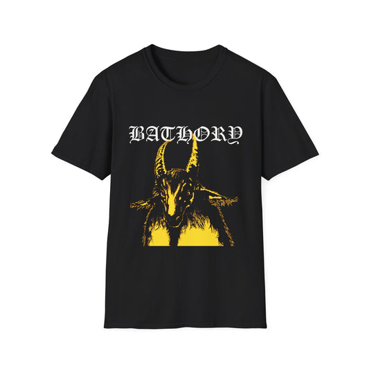 Bathory Goat Unisex Softstyle T-Shirt - Vintage Rock Graphic Tee - Rhythm & Drip
