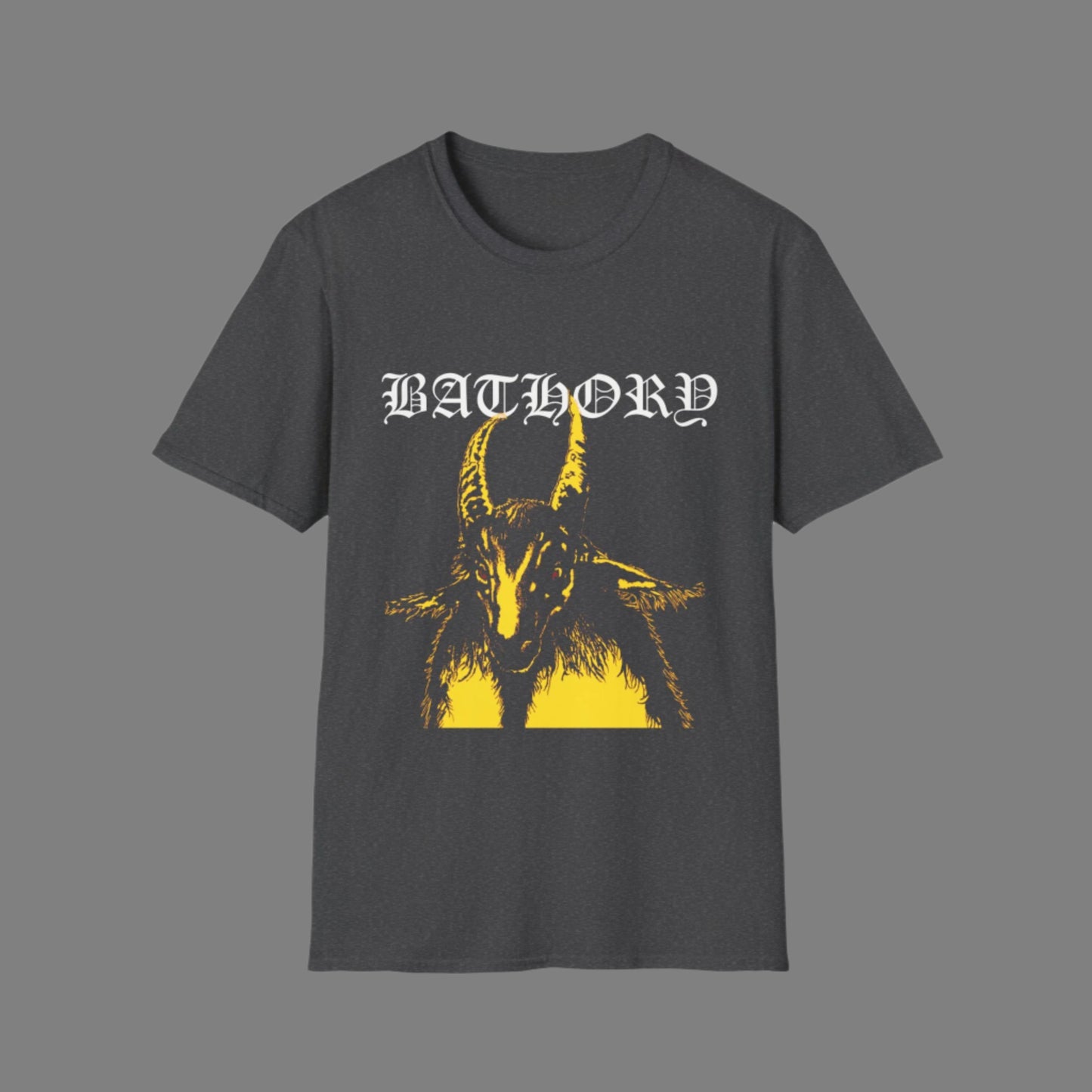 Bathory Goat Unisex Softstyle T-Shirt - Vintage Rock Graphic Tee - Rhythm & Drip