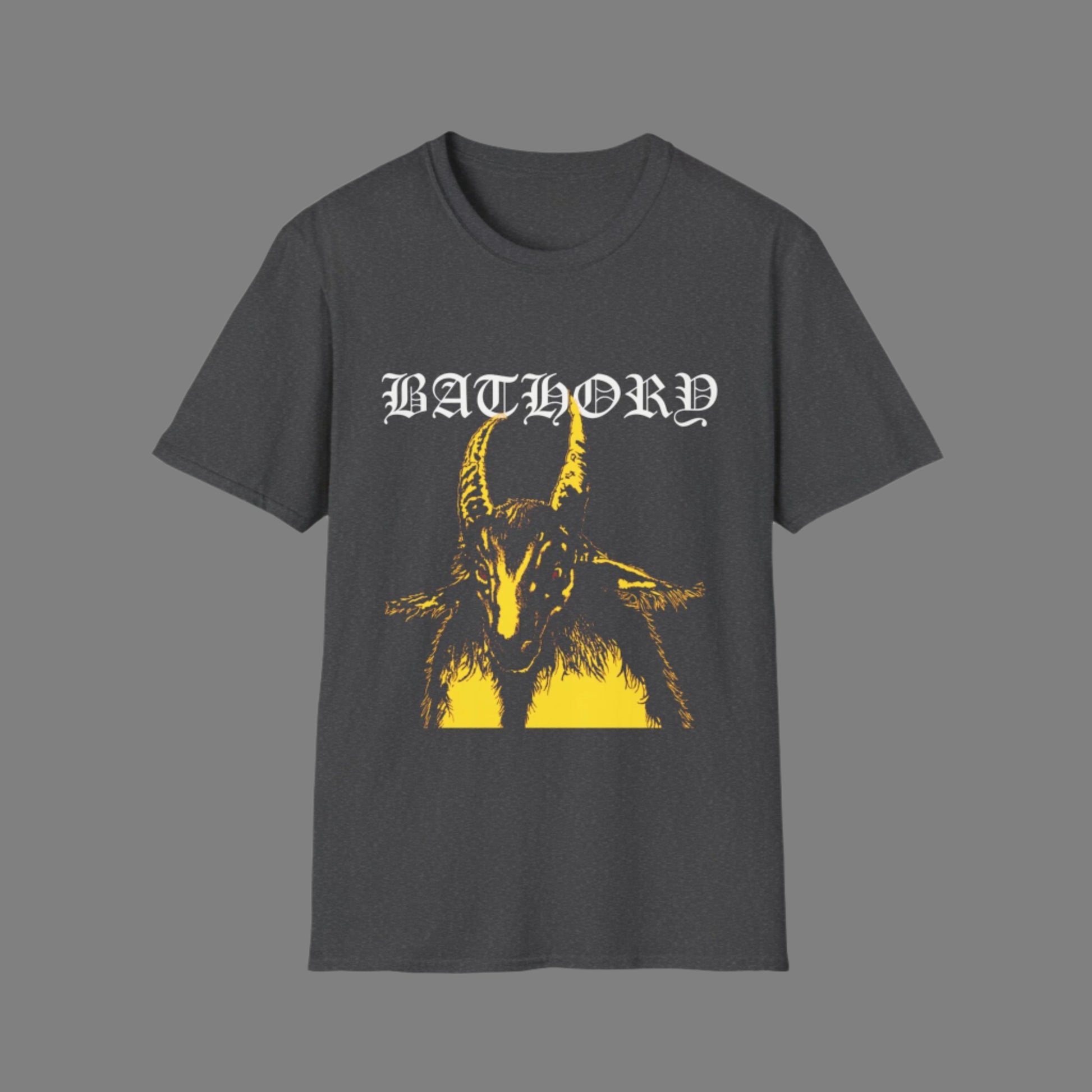 Bathory Goat Unisex Softstyle T-Shirt - Vintage Rock Graphic Tee - Rhythm & Drip