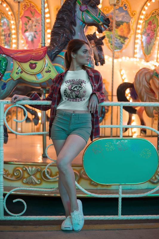Summer- Feral Girl Summer Tee Printify T-Shirt Rhythm & Drip Apparel