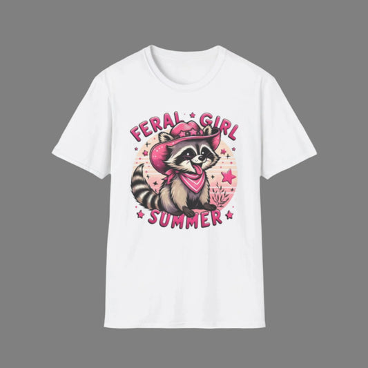Summer- Feral Girl Summer Tee White Printify T-Shirt Rhythm & Drip Apparel