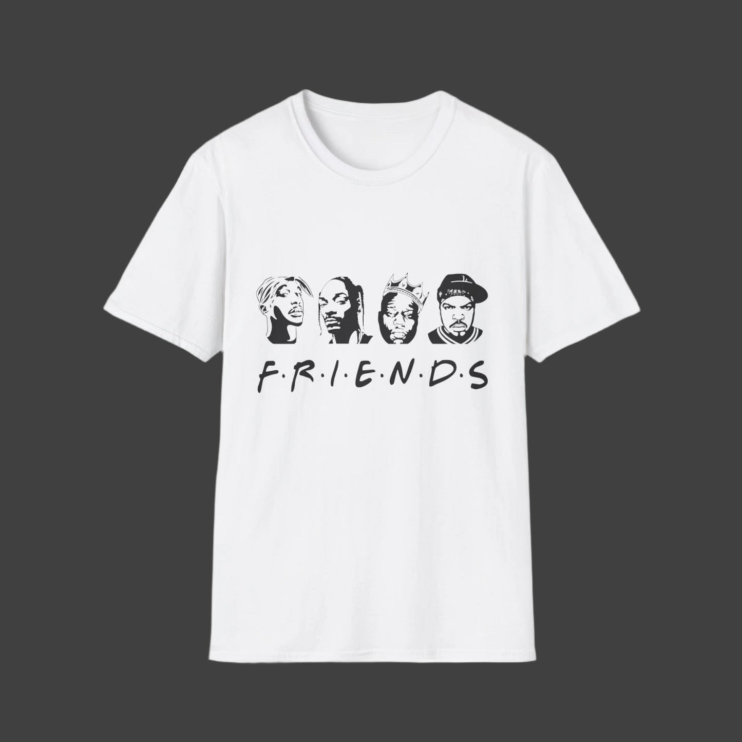 "Friends" rapper graphic tee