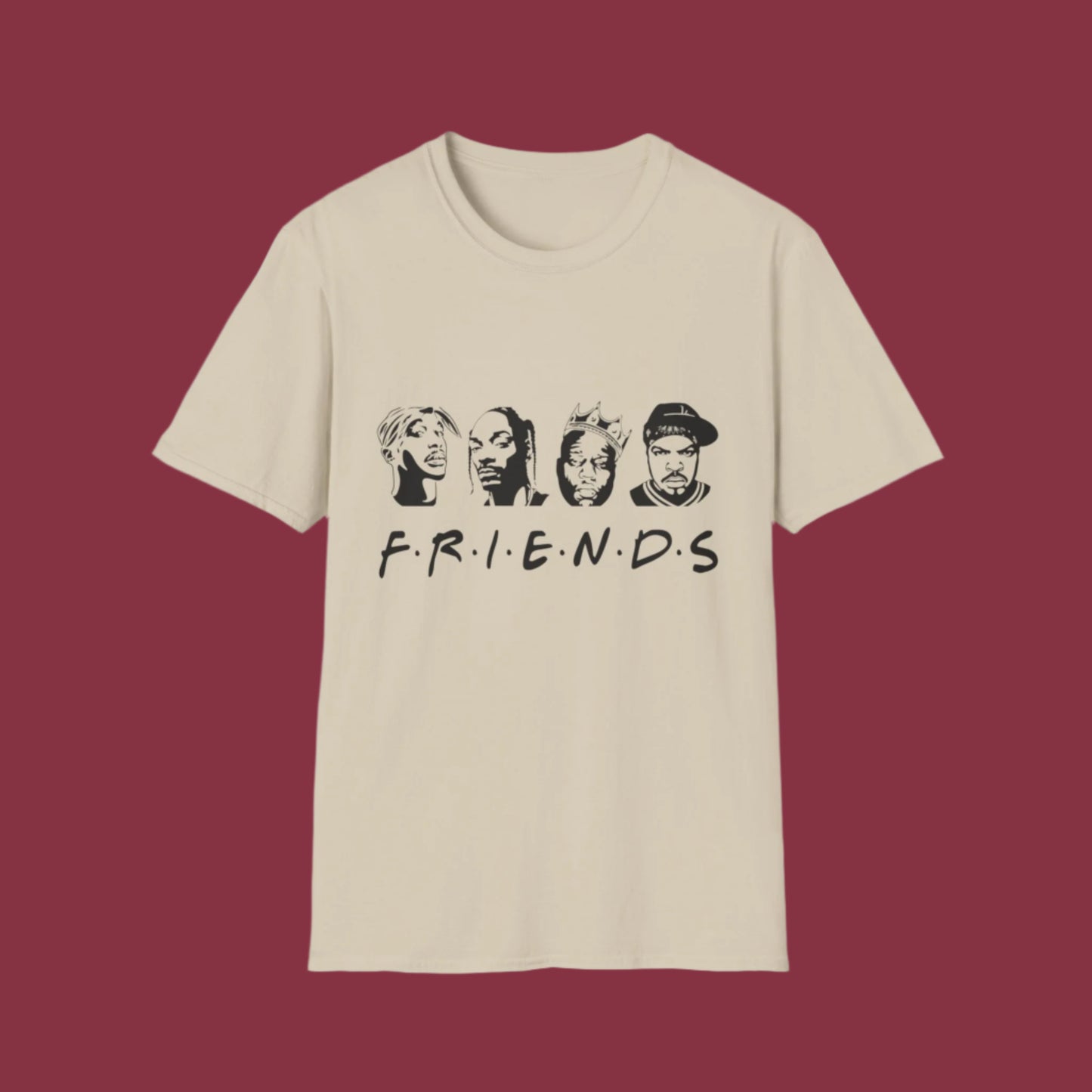 "Friends" rapper graphic tee