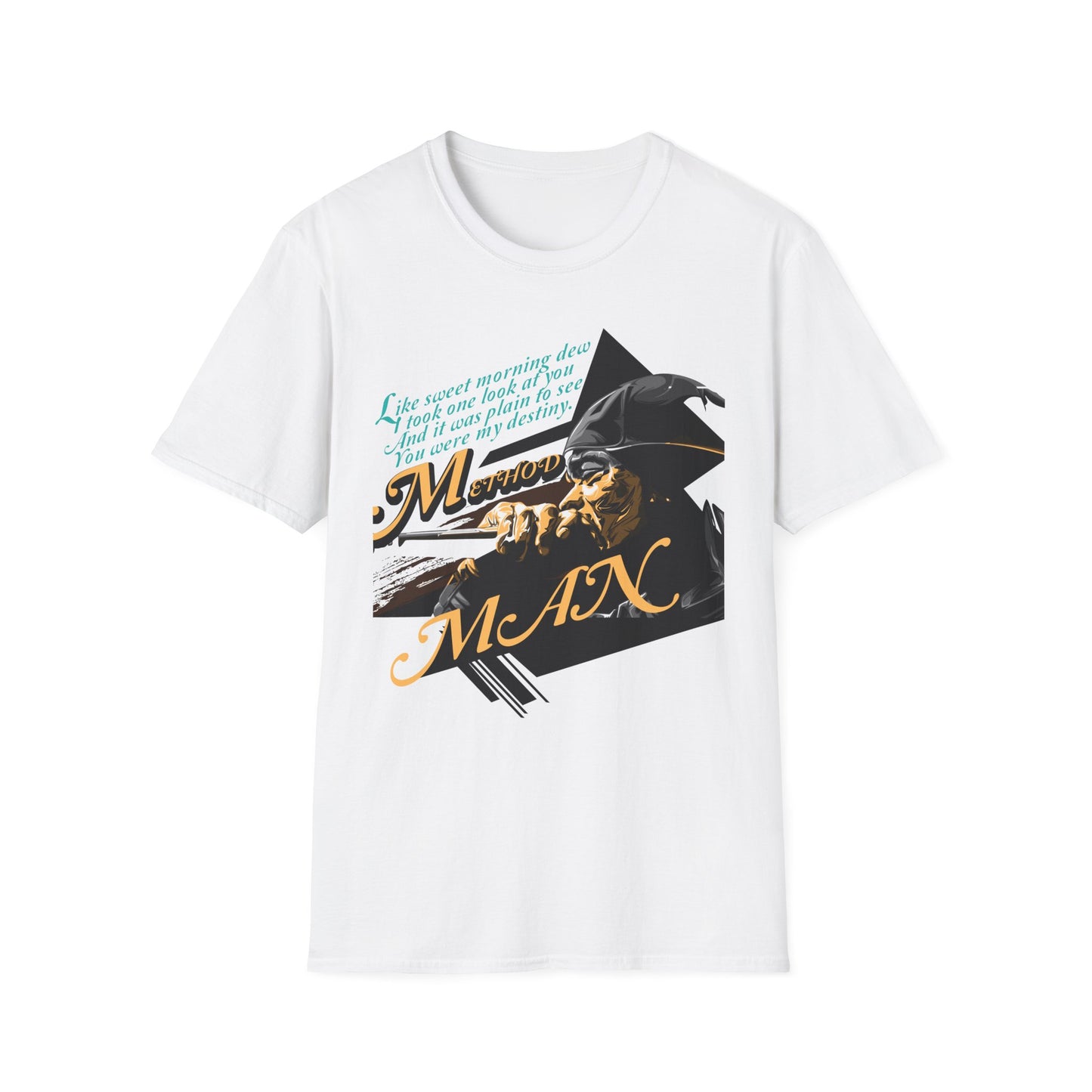 Method  Man Unisex Softstyle T-Shirt - 'Like Sweet Mornings Dew' Design - Rhythm & Drip