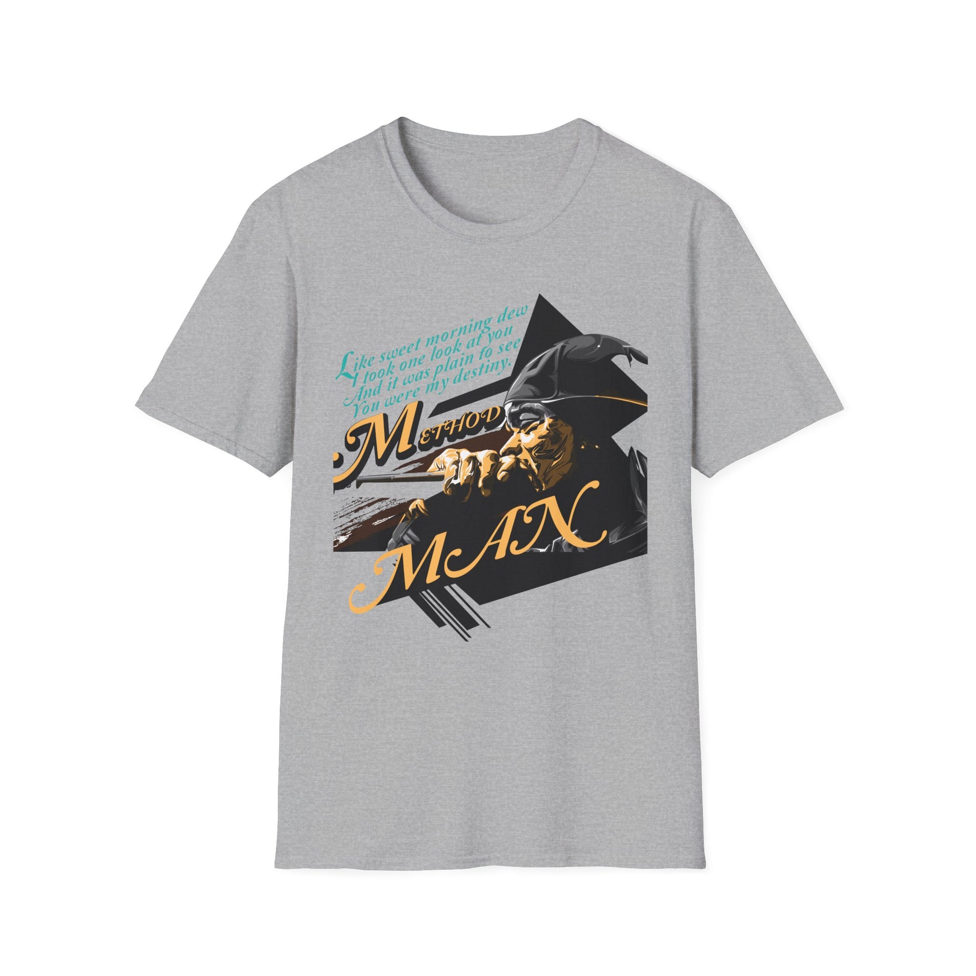 Method  Man Unisex Softstyle T-Shirt - 'Like Sweet Mornings Dew' Design - Rhythm & Drip