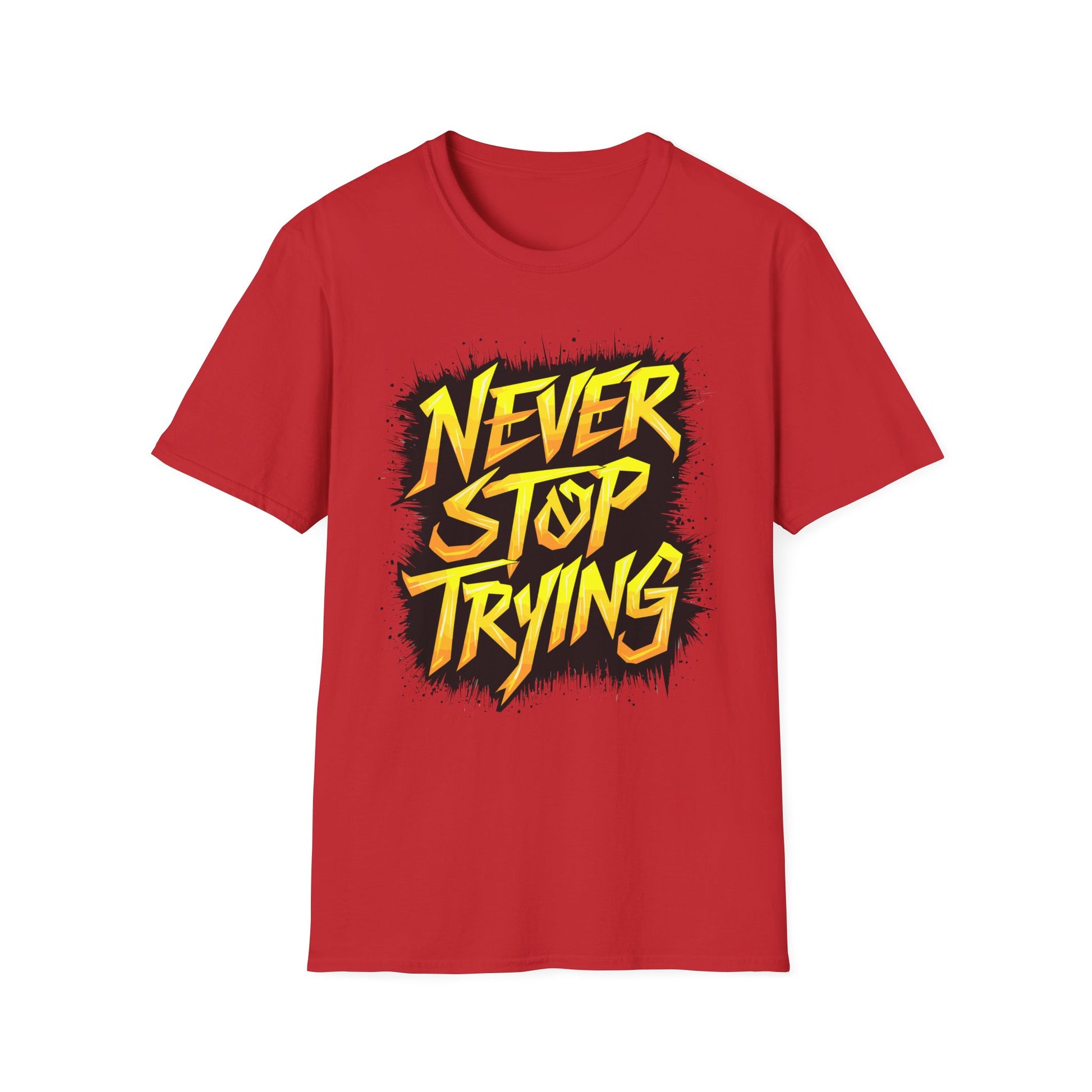 never-stop-trying-motivational-tee