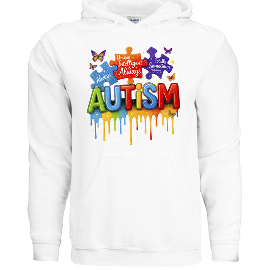 Awareness- Autism Awareness Hoodie WHITE Rhythm & Drip Hoodie Rhythm & Drip Apparel