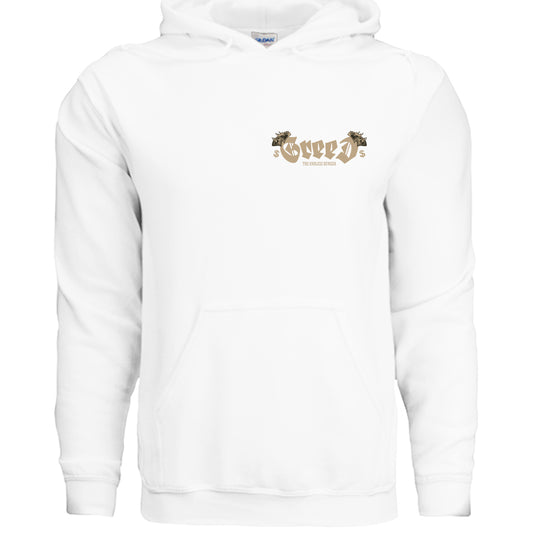 Alternative- Greed Hoodie WHITE Rhythm & Drip Hoodie Rhythm & Drip Apparel