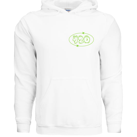 420- 420 Club Hoodie WHITE Rhythm & Drip Hoodie Rhythm & Drip Apparel