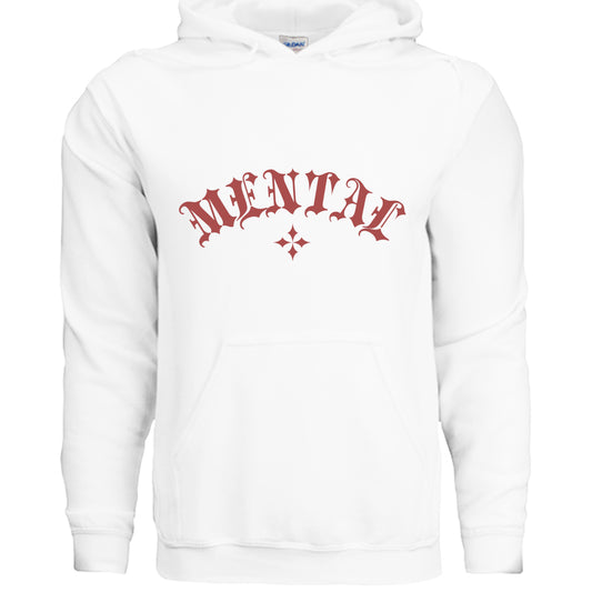 Alternative- Mental Hoodie WHITE Rhythm & Drip Hoodie Rhythm & Drip Apparel