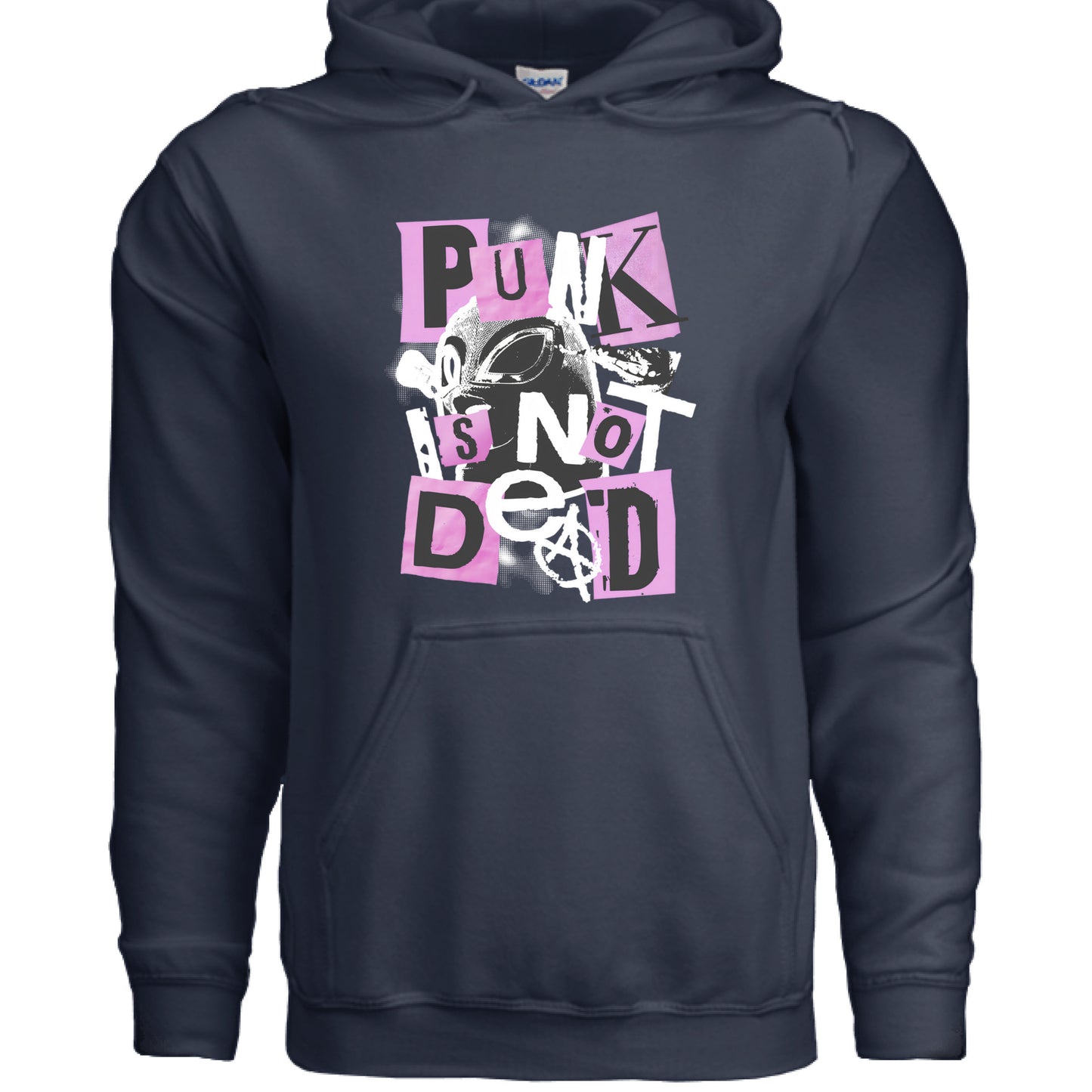Alternative- Punk Is Not Dead Hoodie NAVY Rhythm & Drip Hoodie Rhythm & Drip Apparel