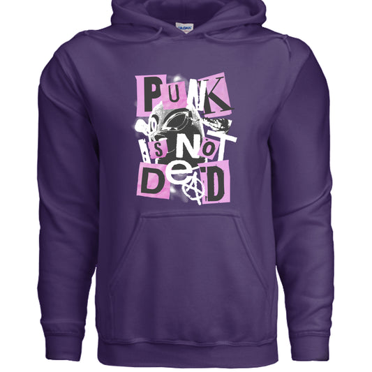 Alternative- Punk Is Not Dead Hoodie PURPLE Rhythm & Drip Hoodie Rhythm & Drip Apparel
