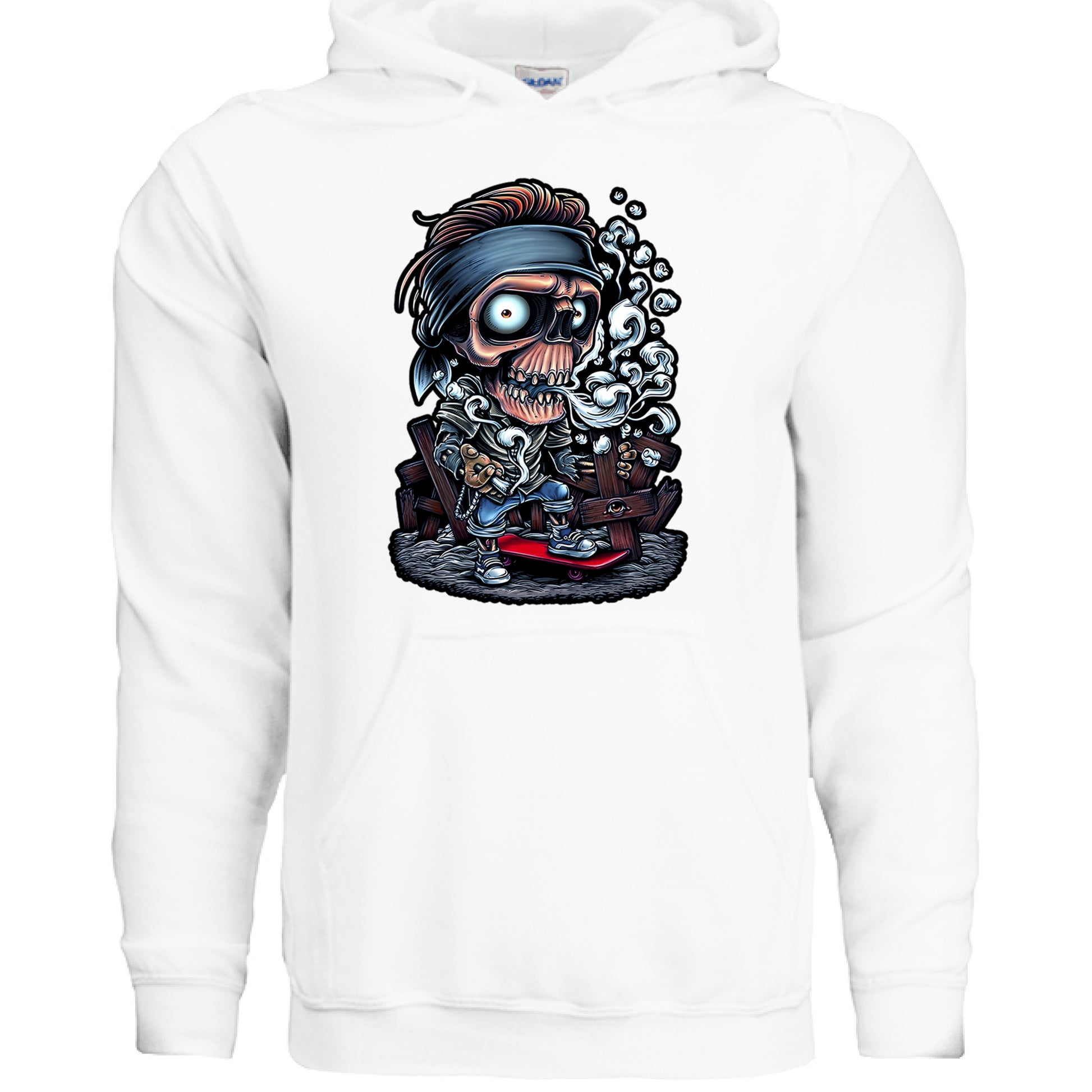 Alternative- Smokey Rocker Hoodie WHITE Rhythm & Drip Hoodie Rhythm & Drip Apparel