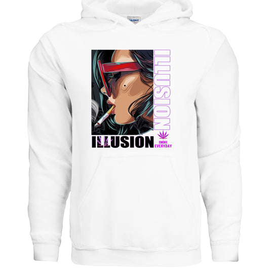 420- Illusion Hoodie WHITE Rhythm & Drip Hoodie Rhythm & Drip Apparel