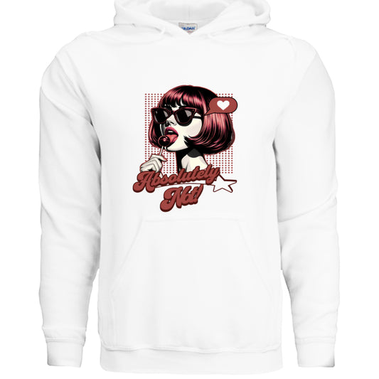 Absolutely Not Pin Up Hoodie WHITE Rhythm & Drip Hoodie Rhythm & Drip Apparel