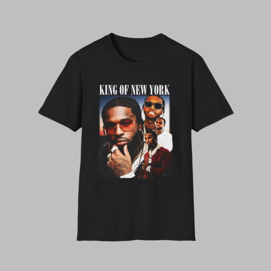 Pop Smokee King Of New York Unisex Softstyle T-Shirt - Rhythm & Drip