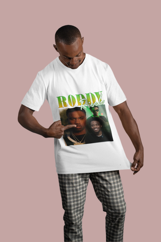 Roddy Ricch Unisex Softstyle T-Shirt - Stylish Graphic Tee for Music Lovers - Rhythm & Drip