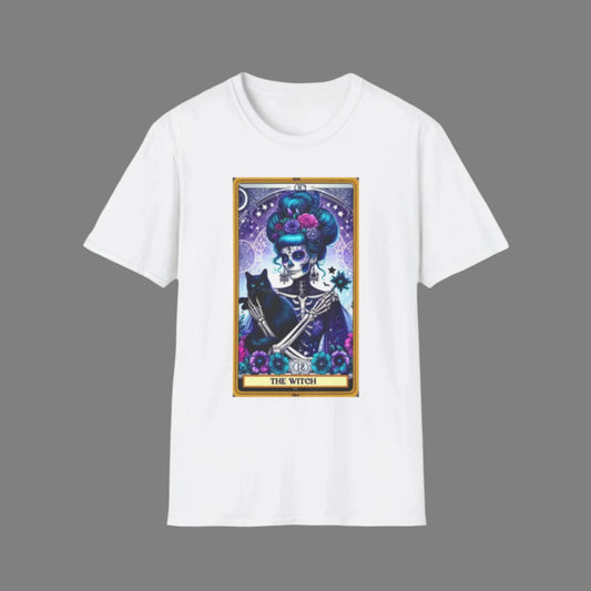 The Witch- Tarot Graphic T-Shirt - Unisex Softstyle Tee for Halloween & Occasions - Rhythm & Drip