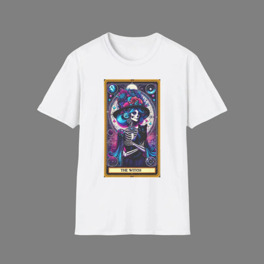 The Witch- Tarot Graphic Unisex Softstyle T-Shirt - Halloween & Occult Vibes - Rhythm & Drip