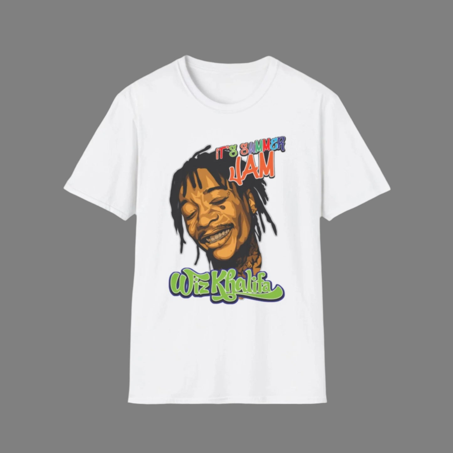Wiz Khalifa Inspired Unisex Softstyle T-Shirt - Music Vibe Tee - Rhythm & Drip