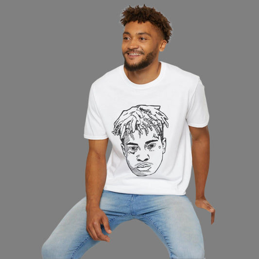 XXX Unisex Softstyle T-Shirt - Artistic Portrait Design for Trendy Music Lovers - Rhythm & Drip